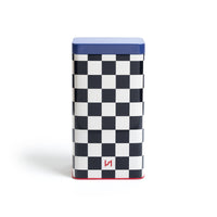 Airtight Tin Storage Container: Check Navy