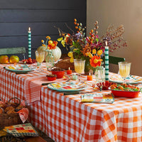 Green Stripe Straight Dinner Candle