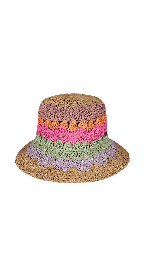 Kids Feathery Hat 4-8 Years - Magenta