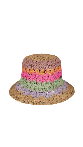 Kids Feathery Hat 4-8 Years - Magenta