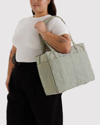 Small Cloud Carry-On - Sage Stripe