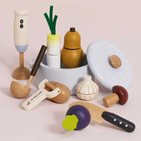 Soup and Utensils Wooden Toy Set