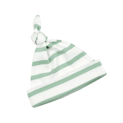 Seafoam & White Breton Striped Hat
