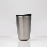 HuskeeSteel Cup & Lid - Black 8oz