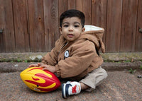 Crocodile Creek Soft Football / Rugby Ball - Red Flame