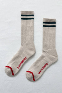 Extended Boyfriend Socks - Charcoal