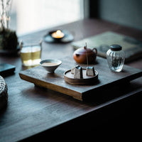 Gohobi Handmade Japanese Style Incense Holder – Zen Ceramic Incense Plug Tray: 3 mud houses