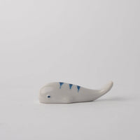 Blue Stripe Whale Chopstick Rest
