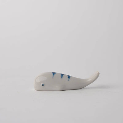 Blue Stripe Whale Chopstick Rest