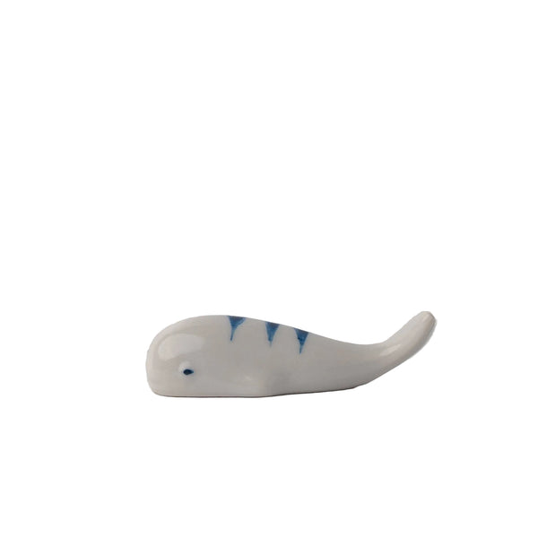 Blue Stripe Whale Chopstick Rest