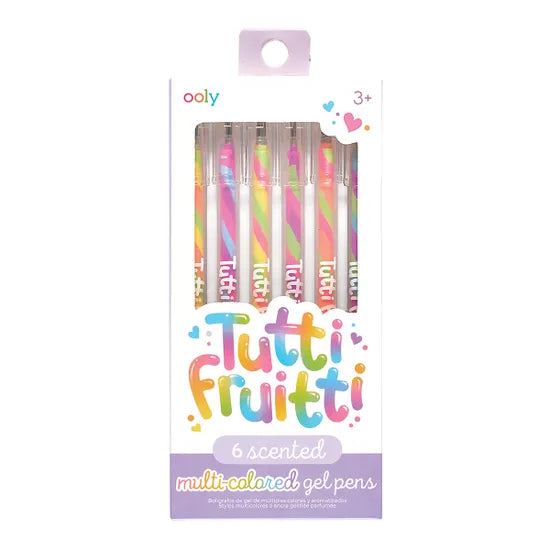 Tutti Fruitti Scented Coloured Gel Pens - Set of 6