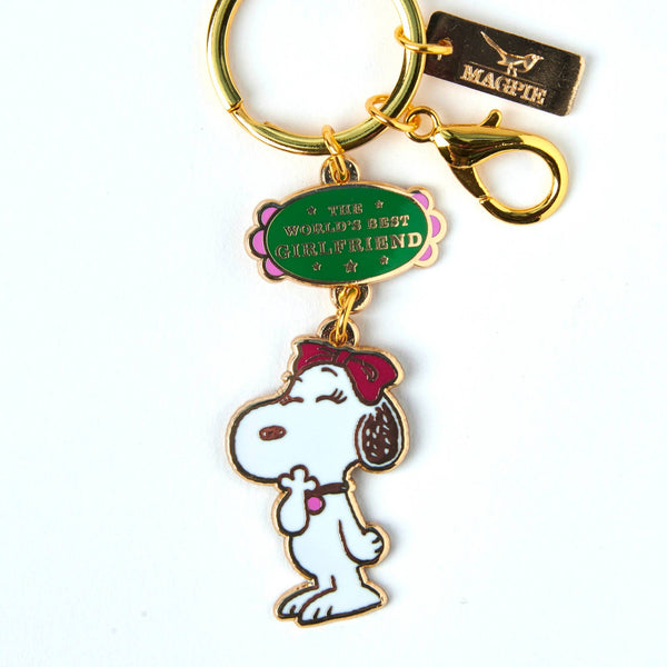 Peanuts World's Best Girlfriend Keyring