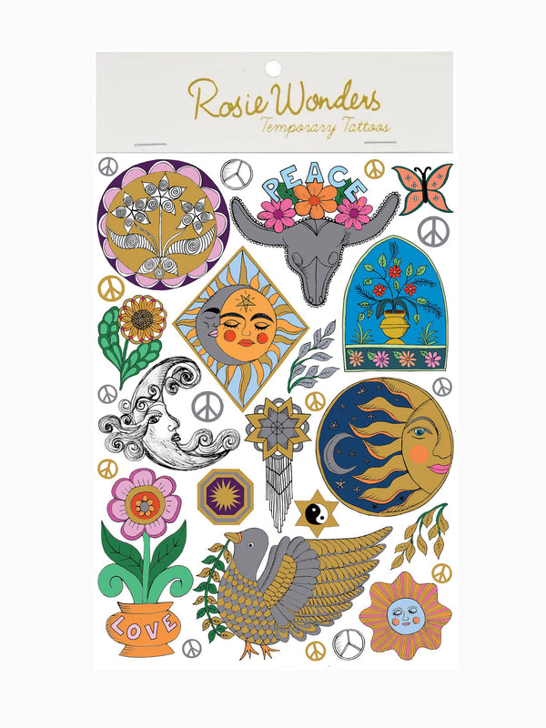 Temporary Tattoos - 70's New Age Tattoos