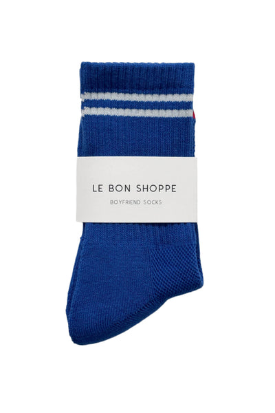 Boyfriend Socks - Cobalt