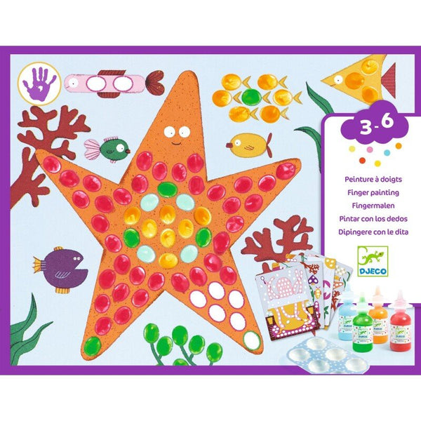 Djeco Magic Finger Painting - Dots and Fish