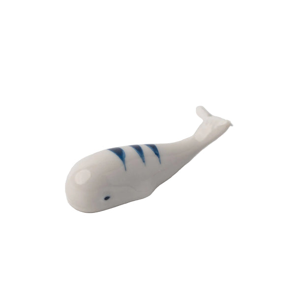 Blue Stripe Whale Chopstick Rest