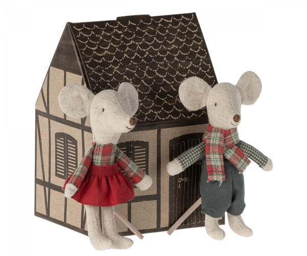 Winter Mice Twins - Little Brother and Sister