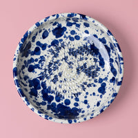 Garlic Grater Plate - Large Ceramic Blue - Persia