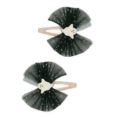 Ghoulish Ghost Tulle Clips