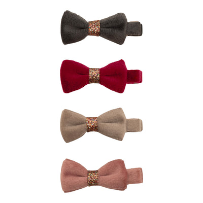 Christmas Velvet Bow Clips