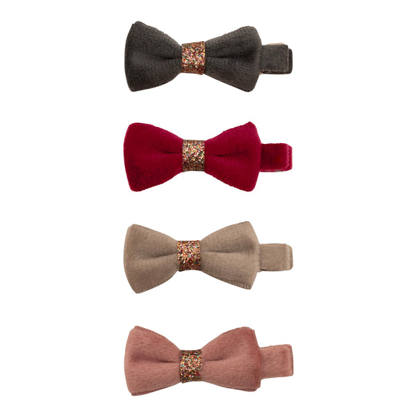 Christmas Velvet Bow Clips