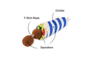Fur-lafel Wrap Dog Toy