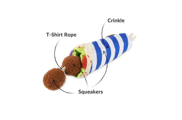 Fur-lafel Wrap Dog Toy