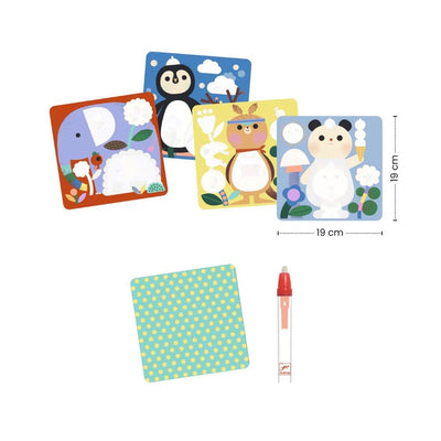 Djeco Magic Peakaboo Baby Animals