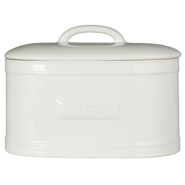 Oval Bread Box - White