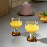 Glasses Cantine Amber - Set of 2