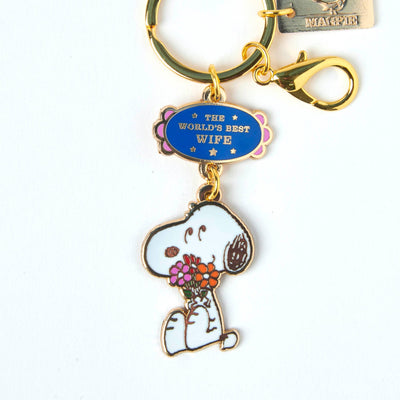 Peanuts World's Best Wife Keyring