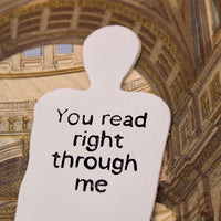 Skeleton Bookmark - Cream