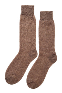 Mohair Veil Socks - Mocha