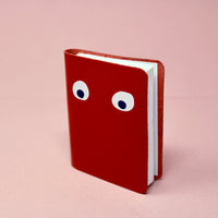 Ark Colour Design - Googly Eye Mini Leather Notebook: Hot Pink