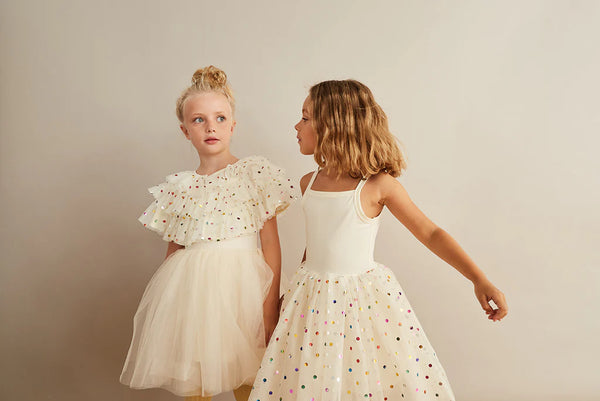 Bob & Blossom - Vanilla Spot Dress
