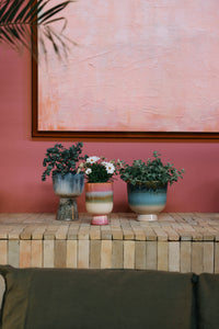 Retro Flower Pot - Lagoon