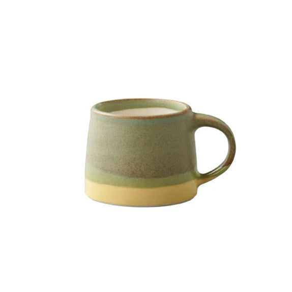 Slow Coffee Style Mug - Moss Green x Yellow - 110ml