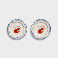 Plate Sirene Crevette - Set of 2