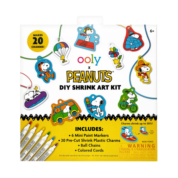 Ooly x Peanuts - DIY Shrink Art Kit & 6 Mini Paint Markers