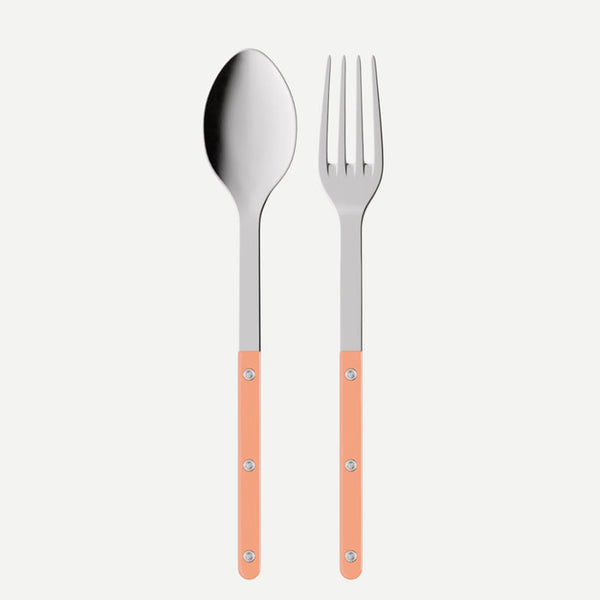 Bistrot Solid 2 Piece Serving Set - Nude Pink