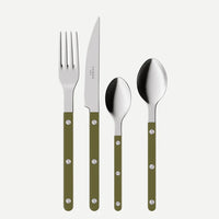 Bistrot Solid 4 Pieces Cutlery Set - Green Fern