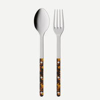 Bistrot Solid 2 Piece Serving Set - Faux Tortoise