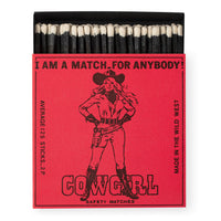 Cowgirl Square Matchboxes