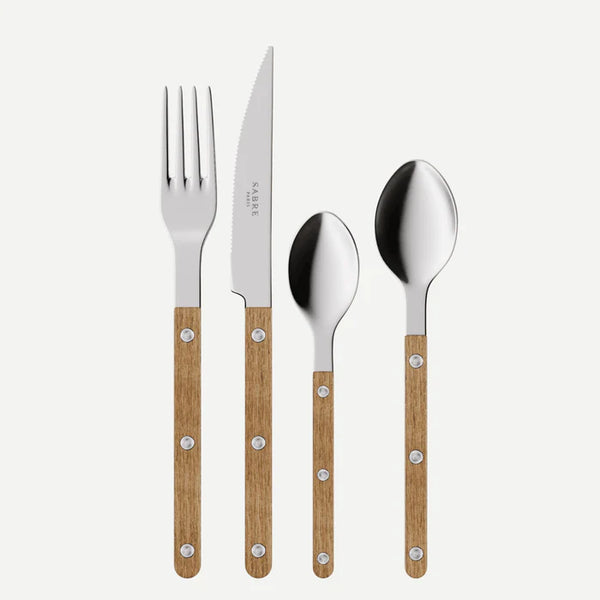Bistrot 4 Pieces Cutlery Set - Teak