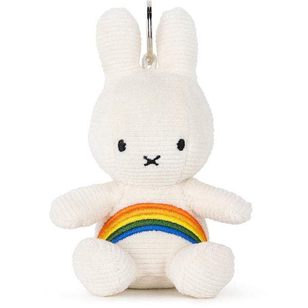 Miffy Corduroy Rainbow Keyring - White