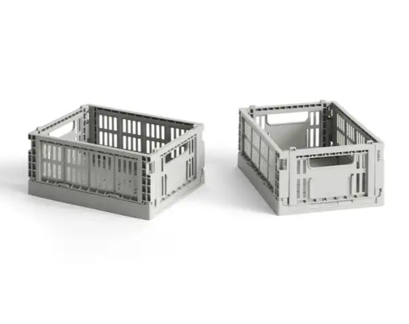 Colour Crate - Light Grey - Mini Set of 2