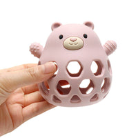 Silicone Motor Skills Ball Bear - Soft Pink