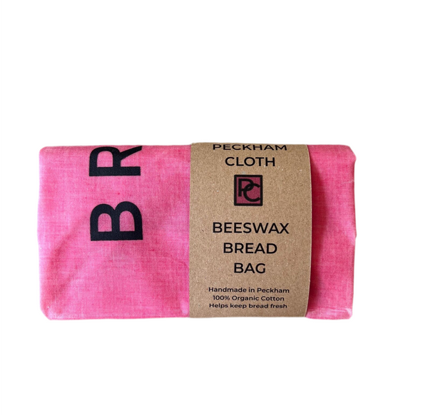 Beeswax Bread Bag - Pink