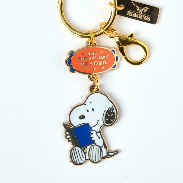 Peanuts World's Best Reader Keyring