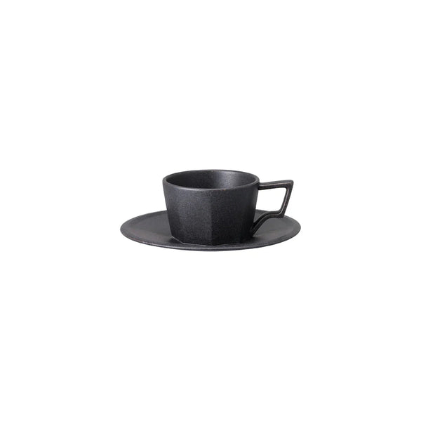 Oct Cup & Saucer 80ml - Black